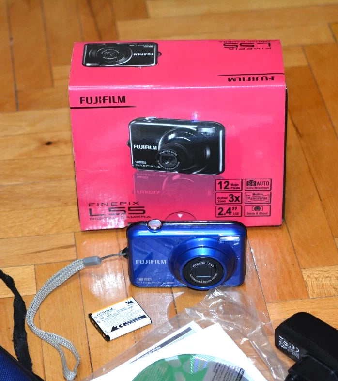 Digicam Fujifilm FinePix L55 12.0MP Digital Camera Blue Tested Working