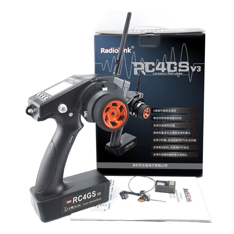 Radiolink RC4GS V3 2.4G 5CH Transmitter Remote Controller with R6FG Receiver