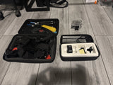 GoPro HERO8 Black action camera accessories bundle with open cases and mounts, waterproof housing