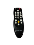 Comcast TV remote control, black with number and function buttons