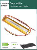 1500 mAh / 5.55 Wh Battery Compatible with Logitech Craft, Y-R0064 Keyboard
