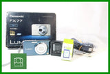 Panasonic LUMIX DMC-FX77 Blue Compact Camera Used Tested Ready to Use