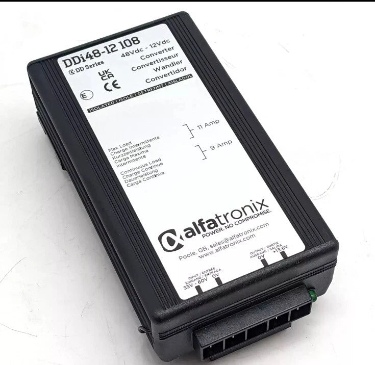 Alfatronix DDi 48-12 108 - Power Converter DC-DC 48V to 12V 9A isolated