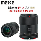 Meike 33mm F1.4 APS-C Auto Focus Portrait Prime Lens for Fujifilm Fuji X mount