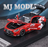 AL MJ 1:64 Red  GT Black Series Safty Sports Open Model Diecast Collect Car