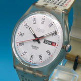 Swatch Battery 1998 Made By Calendarium Gk726 Uni Men Rare Model Limited Edition Battery