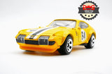 196-73 FERRARI 365 GTB/4 DAYTONA YELLOW 81:64 SCALE DIECAST COLLECTOR MODEL CAR