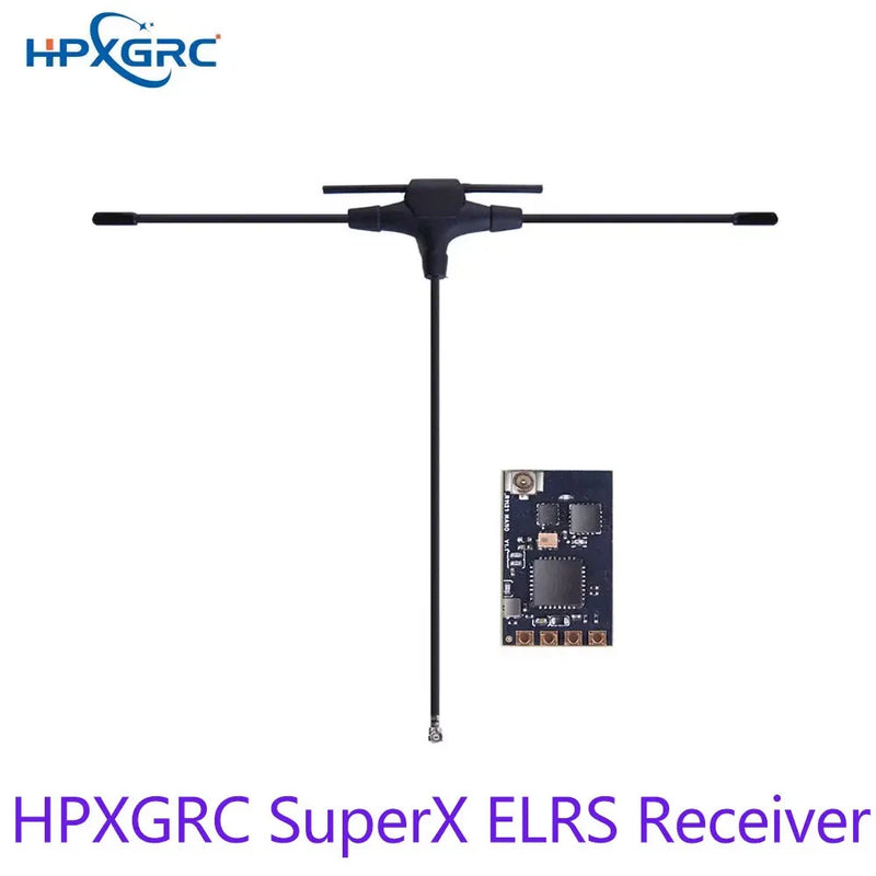 HPXGRC SuperX ELRS Receiver ELRS 2.4G/915M Single LR1121 Nano Receiver for FPV