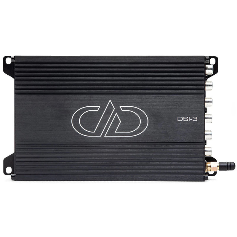 Black DSI-3 12-channel parametric EQ audio signal processor with side input/output ports