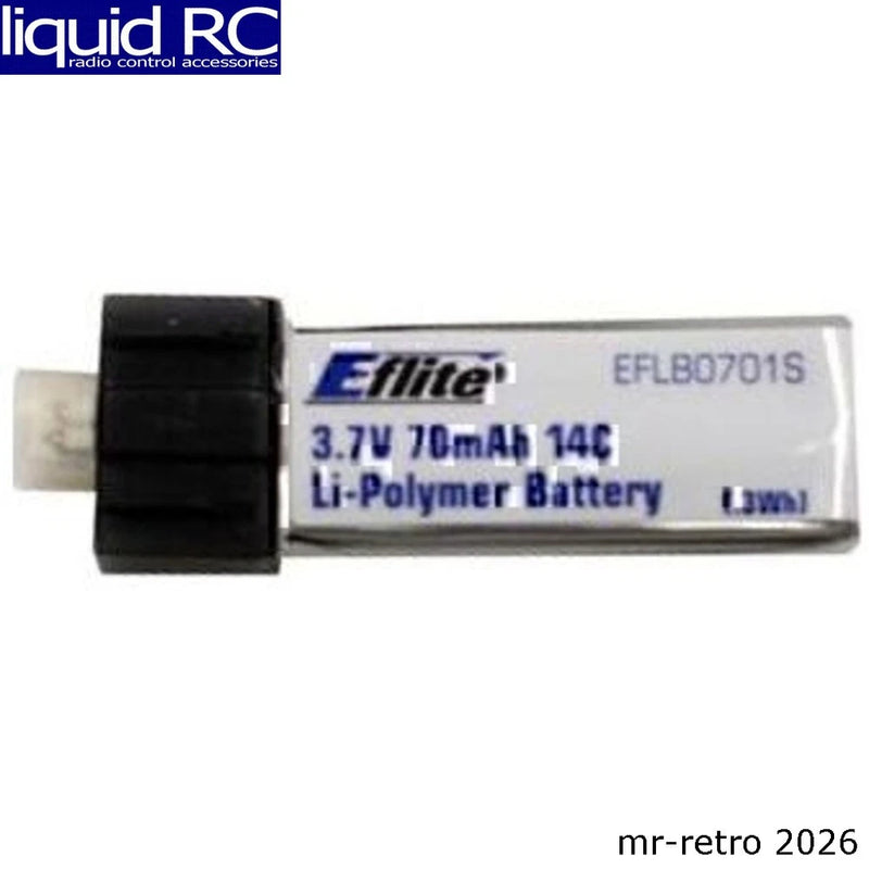 e-Flite B0701S 70mah 1s 3.7v 14c Lipo Battery Battery