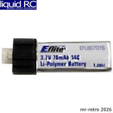 e-Flite B0701S 70mah 1s 3.7v 14c Lipo Battery Battery