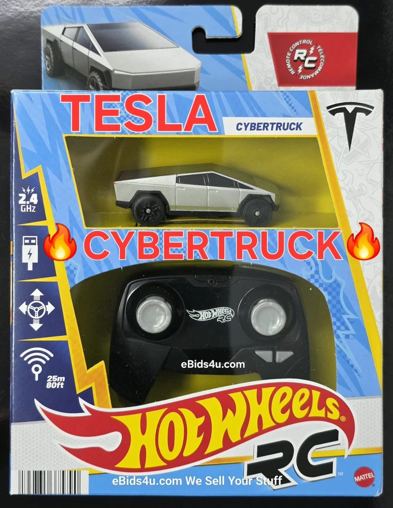 Hot Wheels RC TESLA CYBERTRUCK Remote Control Diecast Model EV Truck ELON MUSK
