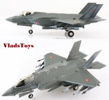 Hobby Master gray F-35A fighter jet model, landing gear down, side view
