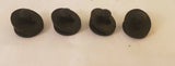 Set of 4 black round rubber cushion pads for RC drone legs