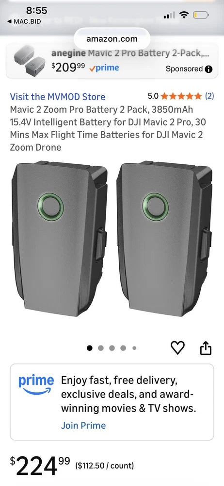Intelligent Battery for DJI Magic 2 Pro 30 Min Max  Flight