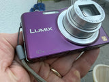 Panasonic Lumix DMC-SZ1 Digital Camera Purple 10x Zoom 2Gb SD Card, Case