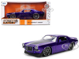 1971 CHEVROLET CAMARO Z/28 PURPLE 1/24 DIECAST MODEL CAR BY JADA 36592