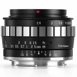 TTArtisan 23mm F1.4 APS-C Manual Focus Prime Lens for Canon Nikon Sony Fuji M4/3