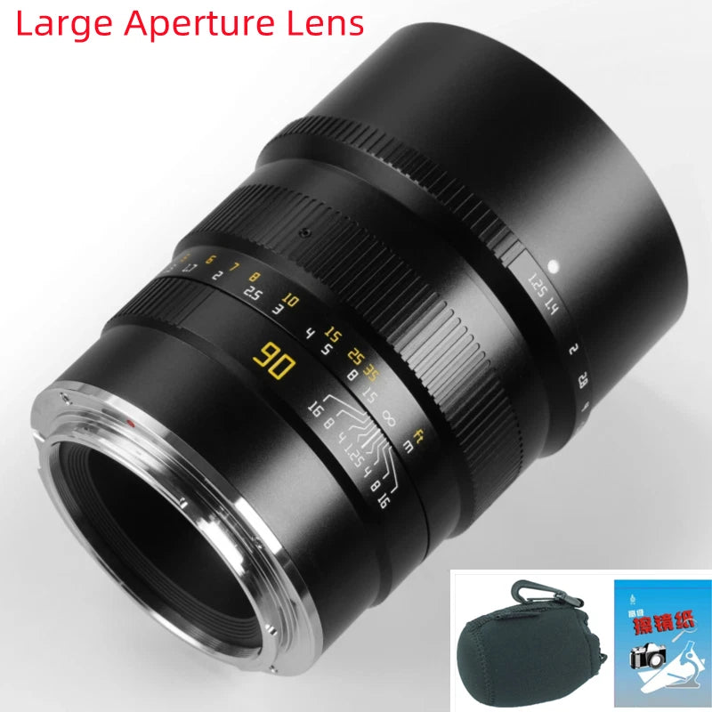 TTArtisan 90mm F1.25 Large Aperture Close Up Macro Lens for Fujifilm GFX Camera