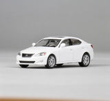 EY JKM 1:64 White IS350 Sedan Sports Model Diecast Display Car