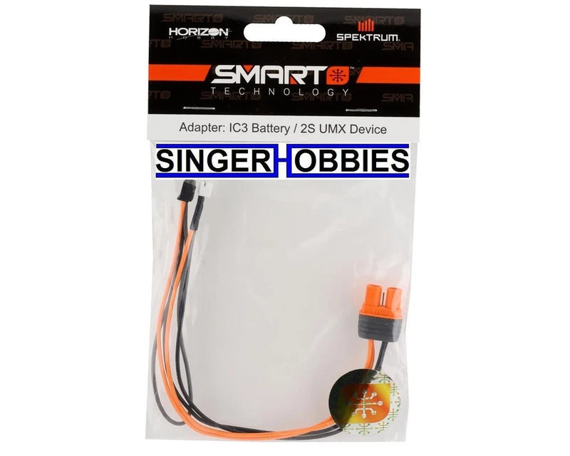 Spektrum SPMXCA326 Charge Lead Adapter IC3 Battery to JST-PH Device w/JST-XH HH
