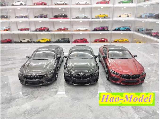 MINICHAMPS 1:18 BMW M8 2020 Alloy Diecast Model Car Hobby Ornaments Black/Gray