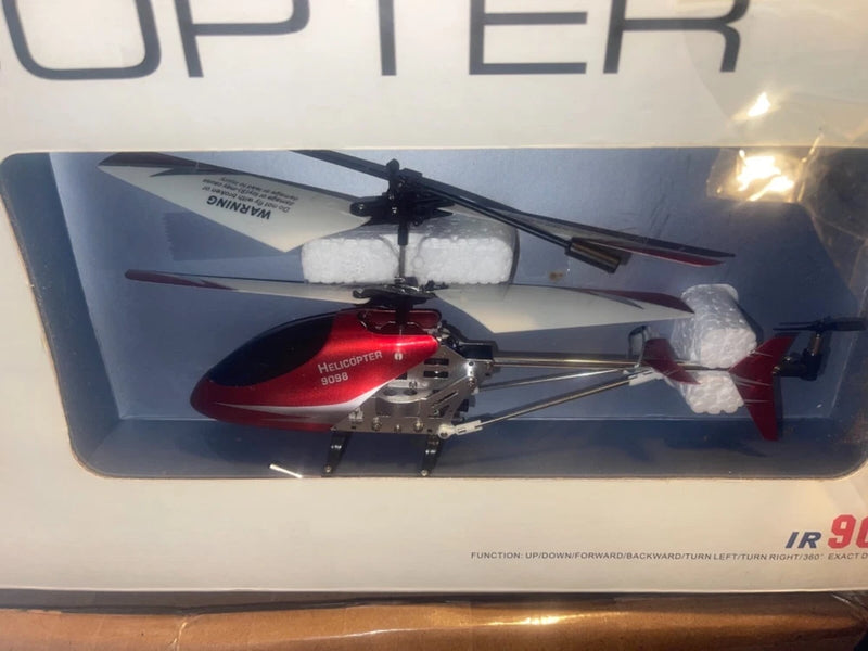 Gyro LED Metal Mini RC Helicopter 3-Channel Infrared R/C DOUBLE HORSE 9098