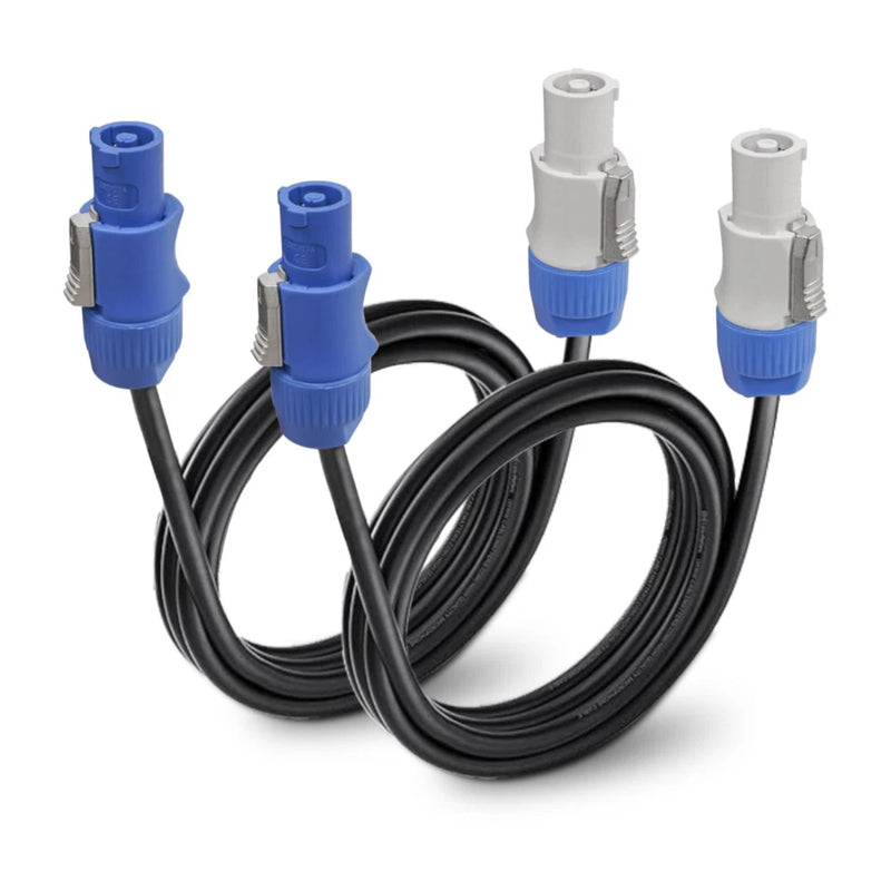 2 Pack 4FT 14AWG AC PowerCon Cable with Twist Lock, PowerCon Input to PowerCo...