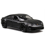 1:36 Porsche Taycan Turbo S Model Car Diecast Toy Cars Toys for Boys Kids Black