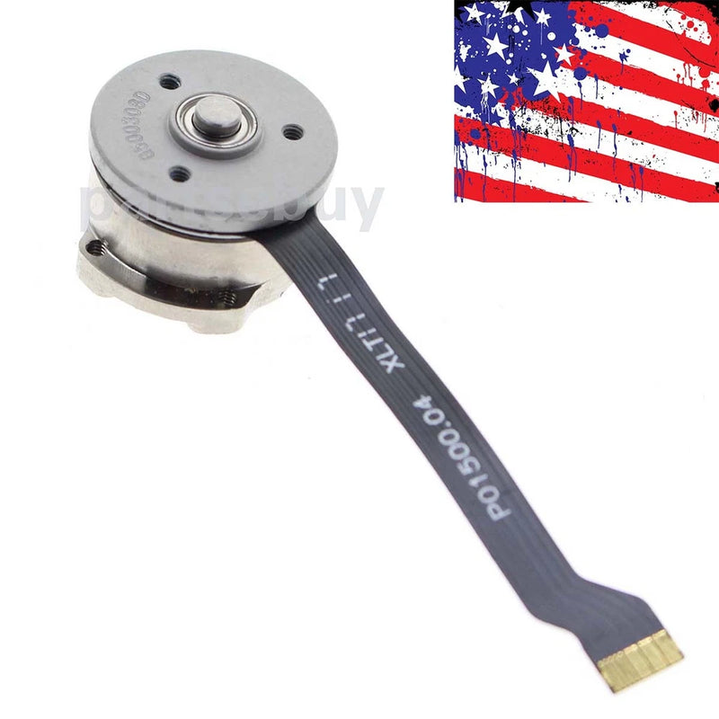 DJI Phantom gimbal yaw motor with gray metal body and black ribbon cable connector
