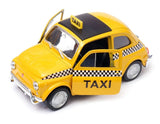 Fiat Nuova 500 Italian Classic Car Taxi Model Toy Diecast 1:34-1:39 Scale Welly