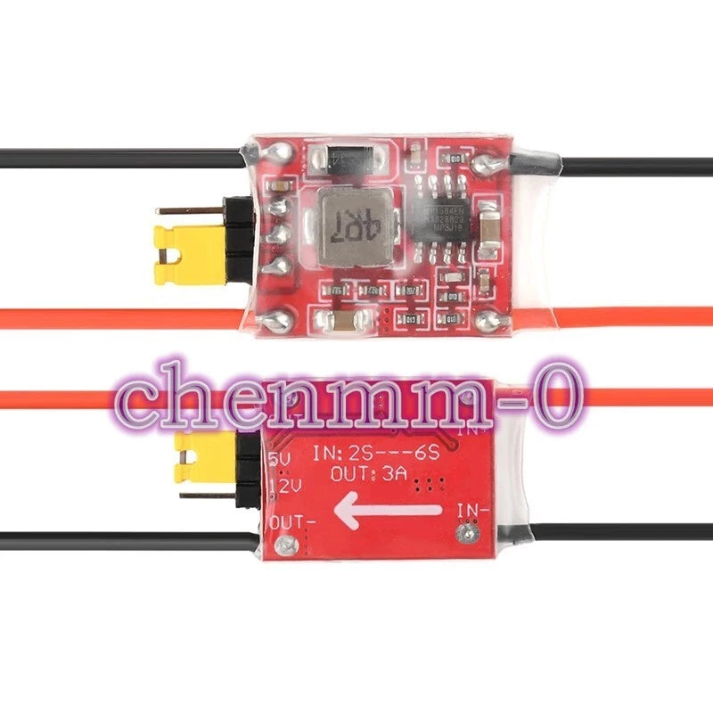 1PCS 3A UBEC Anti-interference 2S-6S Switchable BEC 5V12V fixed wing RC/FPV #YT