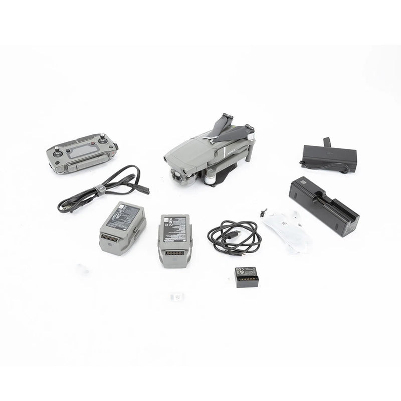 DJI Mavic 2 Pro drone kit with drone, batteries, cables and charger