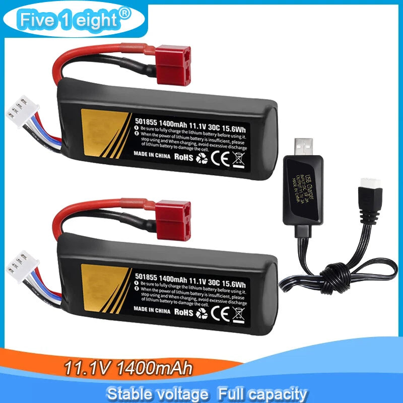 11.1V 1400mAh Li-po battery T Plug for Soft bullet gun special core accessories Battery
