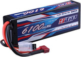 2S Lipo Battery 7.4V 6100mAh 70C Hard Case with Deans T Plug for RC Car Truck