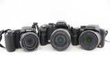 Vintage Digital Bridge Cameras Working Inc Nikon & Panasonic Etc x 3