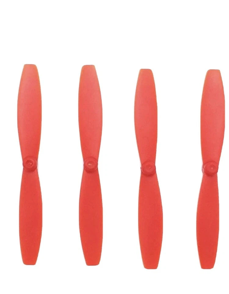 Set of red drone propeller blades for Potensic Elfin foldable drone, 4 pieces