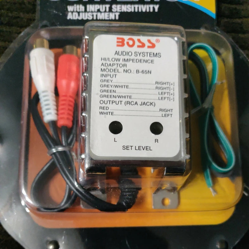 NEW BOSS B65N High Level to Low Level Converter + RCA Input Sensitivity Control