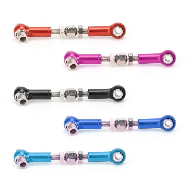 6 Pcs Adjustable Servo Links Tie Rod Set For RC Car 1/10 Buggy Tourning Car