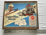 VINTAGE GERMANY - GESCHA  Battery Operated TRANSPARENT MOTOR ENGINE MODEL KIT Battery