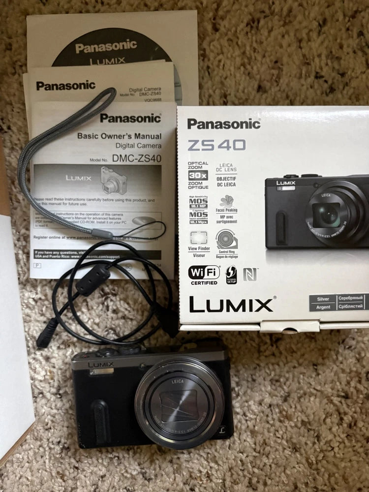 Panasonic Lumix DMC-ZS40 18.1MP Digital Camera 30X zoom