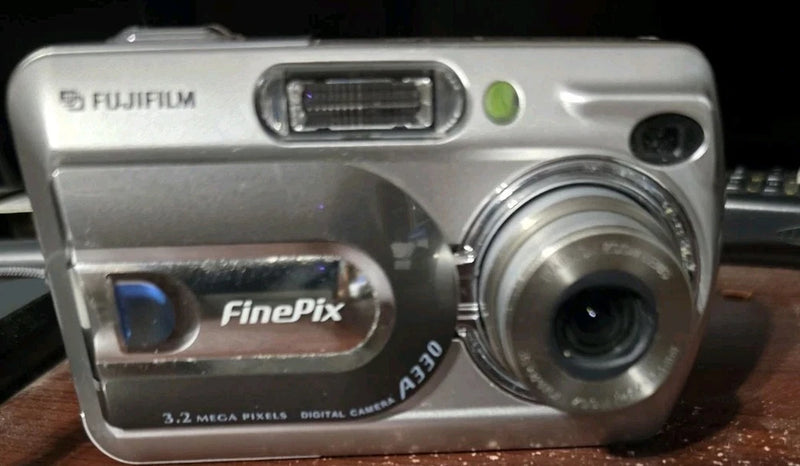 Title: Fujifilm FinePix A330 Digital Camera Silver Tested Working, Y2K. CCD