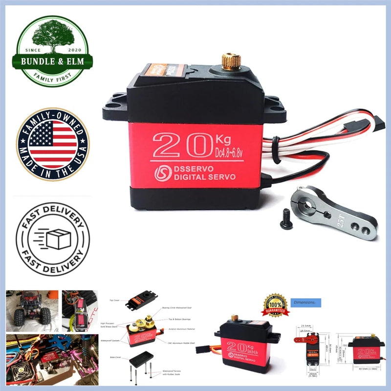 DS3218MG High Torque Servo -  Waterproof Metal Gear, Ideal for Robotics