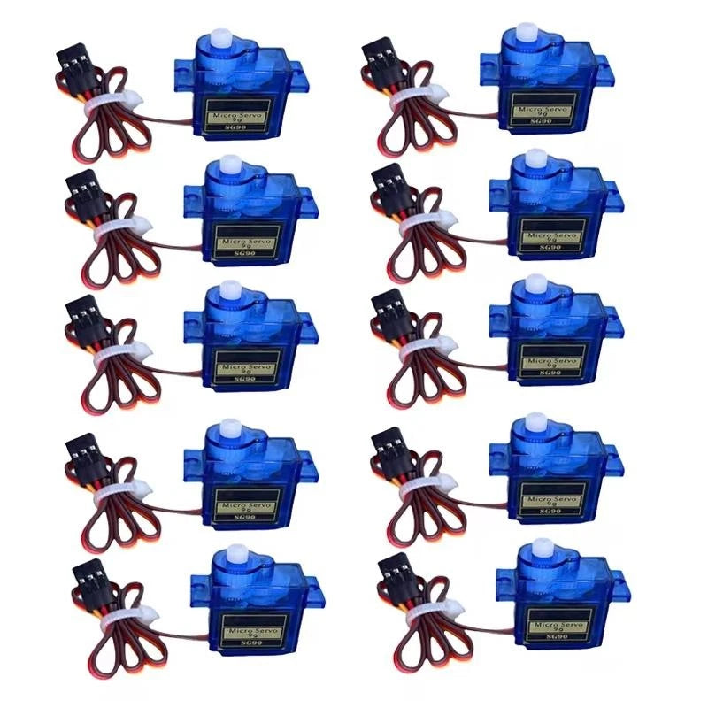 1-10pcs SG90 9g Micro Servo Motor for RC Airplane, Fixed-Wing & Helicopter