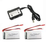 2Pcs 7.4V 1500mAh Battery+ Balance Charger For WLTOYS V913/L959/WL912 RC Model Battery
