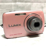 Panasonic LUMIX DMC-S1 Compact Digital Camera Pink Tested Excellent Condition