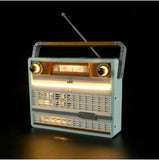 Led Light Kit Retro Radio Model Remote Touch Battery Multicolor Display Only Use Battery