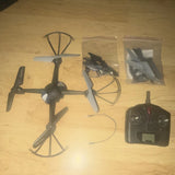 Propel Quadcopter Drone Black Gray with Remote and Spare Propellers