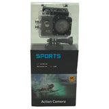 4K Ultra HD Action Camera 12MP 30M Waterproof 2 Inch LCD Black