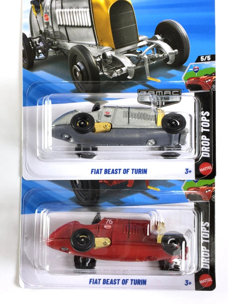 2026 HOT WHEELS RED FIAT BEAST OF TURIN Red & Zamac H Case #131, Lot 2, COM SHIP